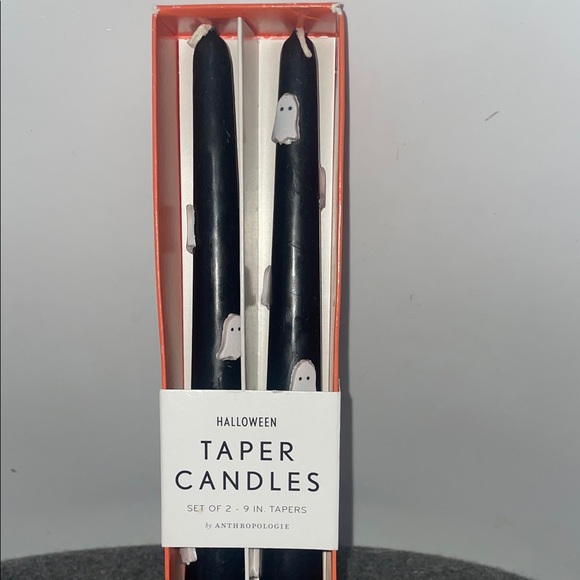 Anthropologie Black Ghost Taper Candles - Picture 2 of 5